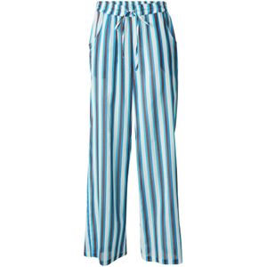 TOPSHOP Broek  azuur / bordeaux / wit