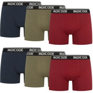 INDICODE JEANS Boxershorts ' Milano '  blauw / groen / wijnrood / zwart / wit