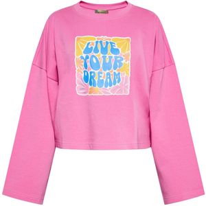 ebeeza Sweatshirt  blauw / geel / lichtoranje / lichtroze