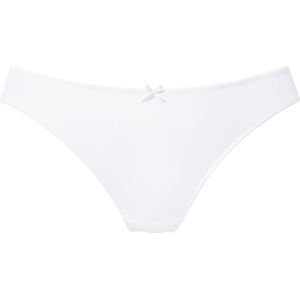 Vivance - String - Wit - Bloemige Jacquardkant en Zacht Microtouch-Materiaal