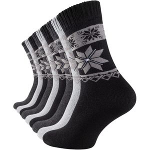 Cotton Prime Sokken  lichtgrijs / donkergrijs / zwart