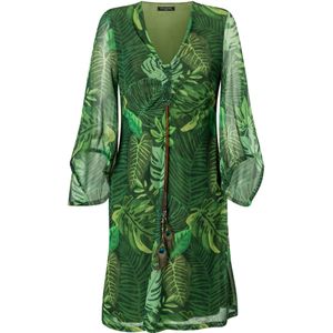 Ana Alcazar Jurk 'Ziena'  groen / lichtgroen / donkergroen