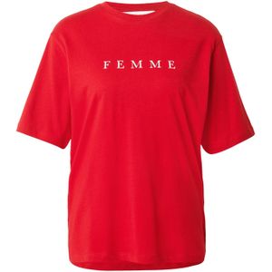 SELECTED Shirt 'SLFVILJA'  rood / wit