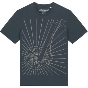 Watapparel Shirt 'Fahrradspeichen'  beige / antraciet