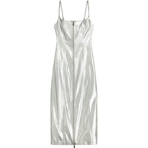 Bershka Jurk  zilver