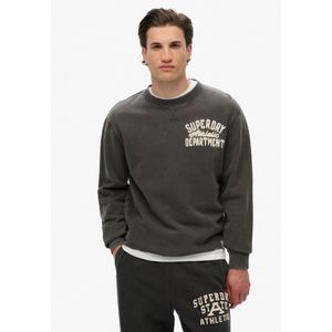 Superdry Sweatshirt  zwart / wit
