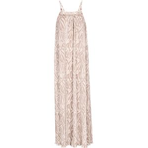 IZIA Jurk  beige / wit