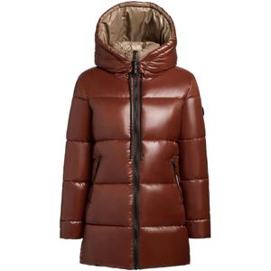 khujo Wintermantel 'Grana-YM'  kastanjebruin
