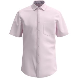 Seidensticker - Businessoverhemd - Roze - Regular Korte Mouwen Kentkraag Uni