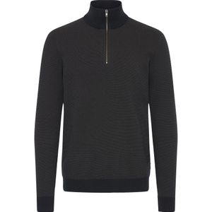 BLEND Trui ' BHBAAL HALF ZIPP KNIT '  zwart