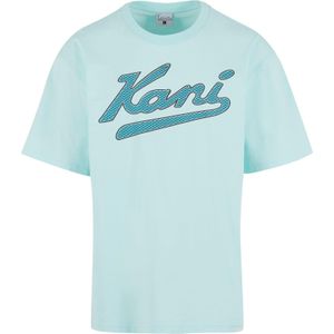 Karl Kani Shirt 'Varsity Palm'  blauw / turquoise / zwart