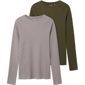 TWO SOON Shirt  grijs / groen