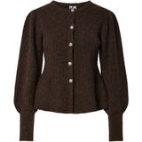 PIECES Gebreid vest 'PCAnnie'  bruin