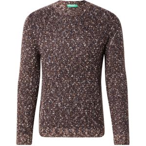 UNITED COLORS OF BENETTON Trui  marine / chocoladebruin / wit