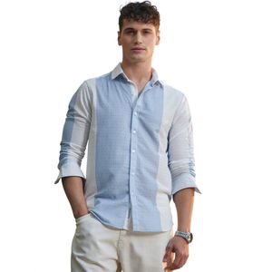 Campus Sutra Overhemd 'Lorelai'  lichtblauw / wit