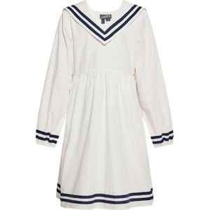 DreiMaster Vintage Jurk  marine / wit