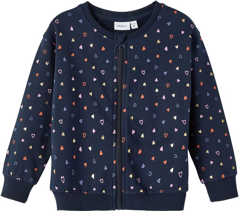 Sweatvest - Ronde Hals - Lange Mouwen - Ritssluiting - Regular Fit