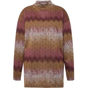 Studio Untold Sweatshirt  bruin / grijs / magenta / bourgogne