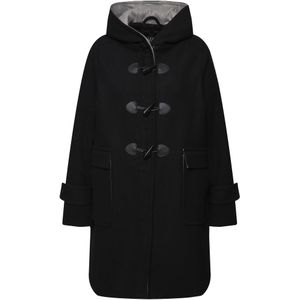 Ulla Popken Wintermantel  zwart