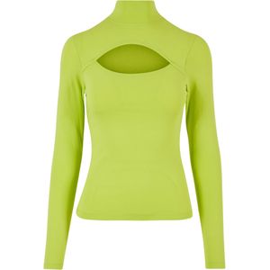 Urban Classics - Dames Turtleneck T-shirt - Zwart - Lange Mouwen
