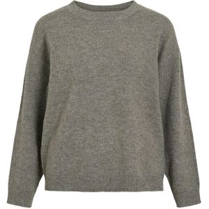 VILA Trui 'VILiga'  grijs gemêleerd