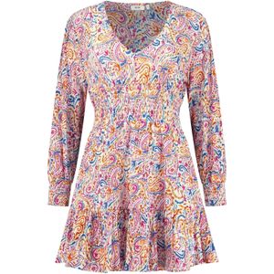 Shiwi Jurk 'ZARAGOSA'  blauw / lila / oranje / wit