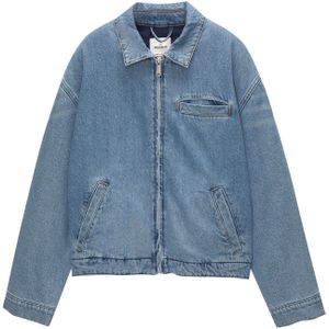 Pull&Bear Tussenjas  blauw denim