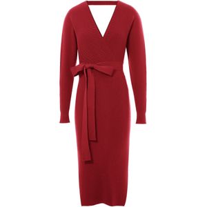 Imily Bela Gebreide jurk  bourgogne