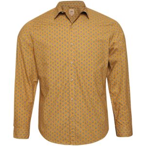 Campus Sutra Overhemd 'Jose'  karamel / zwart / wit