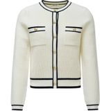 Salsa Jeans - Chanel - Cardigan - Wit - Slanke Pasvorm - Lange Mouwen