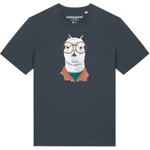 Watapparel Shirt ' Lama '  antraciet / gemengde kleuren