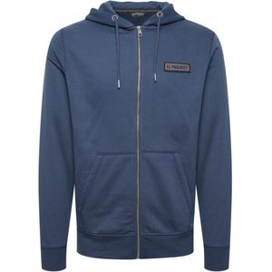 11 Project Gebreid vest 'Sidney'  blauw