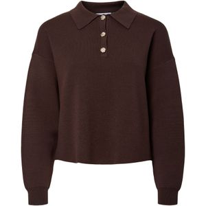 Gebreide Trui - Polo - Lange Mouwen - Cropped Fit