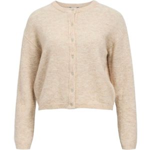 OBJECT Gebreid vest 'OBJAgate'  donkerbeige