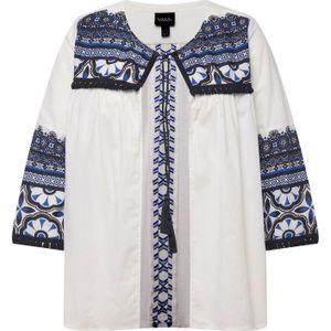 Ulla Popken Tuniek  blauw / wit