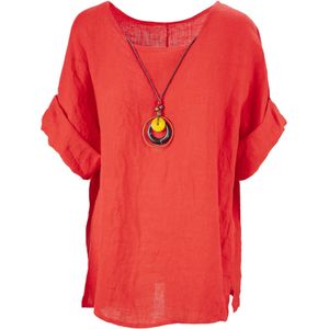 Seasons of April Blouse 'Lina'  rood