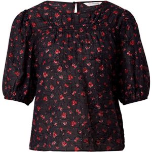 MSCH COPENHAGEN Blouse 'Nancy'  donkerrood / zwart / wit