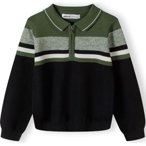 MINOTI Trui  kaki / zwart / wit