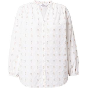 Studio Untold Blouse  lichtbeige / wit