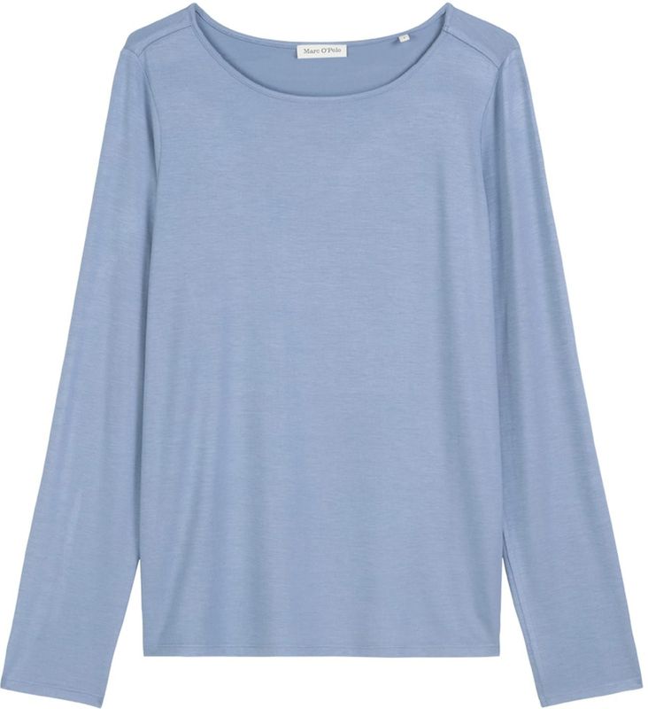 Marc O'Polo - Pyjamabovendeel - Effen - Relaxed Fit - Lange Mouwen - Modalmix