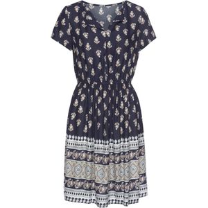 VIVANCE Jurk  navy / sepia / lichtgrijs / offwhite