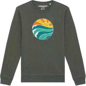 Watapparel Sweatshirt 'Summer Sun'  blauw / geel / kaki / oranje / wit