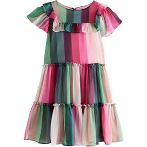 LAURA ASHLEY Jurk  beige / groen / pink / rosa