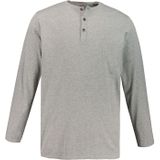 JP 1880 - Henley T-shirt - Grijs Melange - Heren