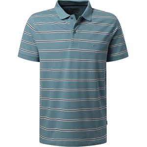 PIERRE CARDIN Shirt  cyaan blauw / zwart / wit