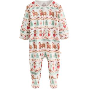 Next Nachtkledij  ecru / bruin / groen / rood