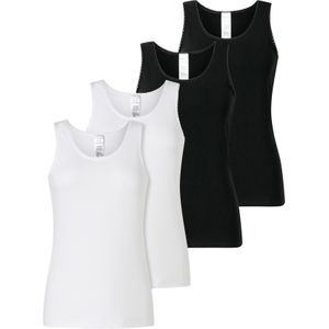 SCHIESSER Onderhemd ' Modern Multipacks '  zwart / wit