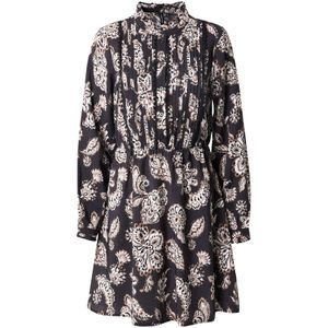 VERO MODA Jurk 'VMJOSIE JOAN'  brokaat / antraciet / wit