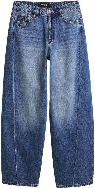 Desigual - Baggy Jeans - Effen - Lang - Collectie AW25