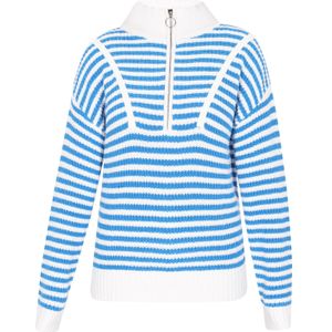 SANIKA Trui  blauw / wit